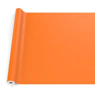 Afbeelding van ANRO Afwasbaar tafelzeil, tuintafelkleed, voor binnen en buiten, met snijrand, 120 x 140 cm, oranje