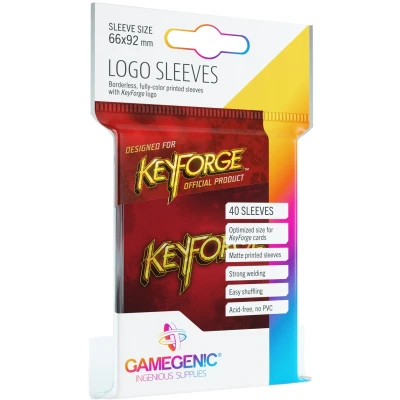 Afbeelding van Gamegenic KeyForge Logo Sleeves: Red (40 stuks)
