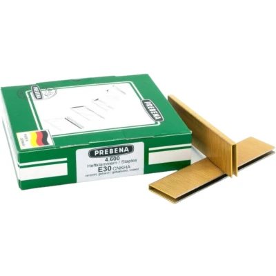 Afbeelding van Prebena E30CNKHA Nietjes 30 mm type E 4600 stuks gegalvaniseerd gehard