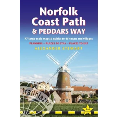Afbeelding van Norfolk Coast Path &amp; Peddars: British Walking Guide: 77 Large Scale Maps (1:20,000) Guides to 45 Towns Villages Planning, Places Stay, Eat