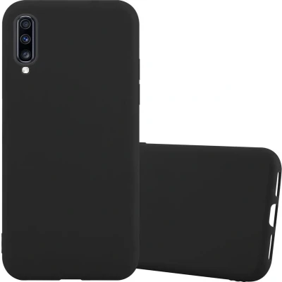 Afbeelding van Cadorabo Hoesje geschikt voor Samsung Galaxy A70 / A70s in CANDY ZWART Beschermhoes gemaakt van flexibel TPU silicone Case Cover