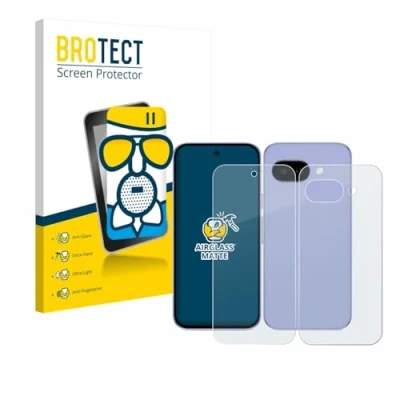 Afbeelding van BROTECT Screenprotector voor Google Pixel 9a (Voor+Achter) Folie Beschermfolie Beschermglas matte