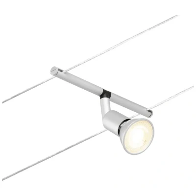 Afbeelding van Paulmann 94443 Salt Kabelspot, voor kabelsysteem CorDuo, DC, maximaal 10 watt, aanvulling, chroom mat, kunststof, GU5,3, zonder verlichtingsmiddel