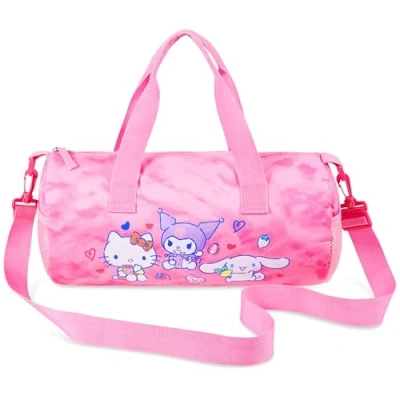 Afbeelding van Hello Kitty Duffle Bag Sport Meisjes Tieners Kawaii Dans of Gym Tas Overnacht Weekend Reistas Vakantie Cinnamoroll Kuromi Vrouwen, roze, 38x20x20cm, Plunjezak