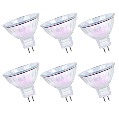 Afbeelding van GECXGY MR16 halogeenlamp, 35 W, GU5.3, 2 polige fitting, warmwit, 12 V, 3000 K, 36 graden stralingshoek, levensduur 4000 uur, dimbaar, dichroïsche 6 stuks