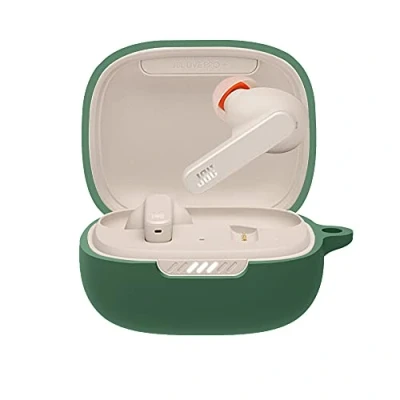 Afbeelding van GIOPUEY JBL Live Pro+ TWS Hoes Silicone, Case Cover, Ultradun, Beschermhoes, Legergroen