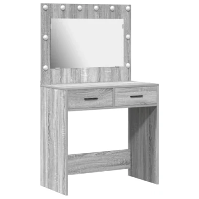 Afbeelding van vidaXL Grijze sonoma Gefabriceerd hout 78.5 x 41 135 cm Kaptafel