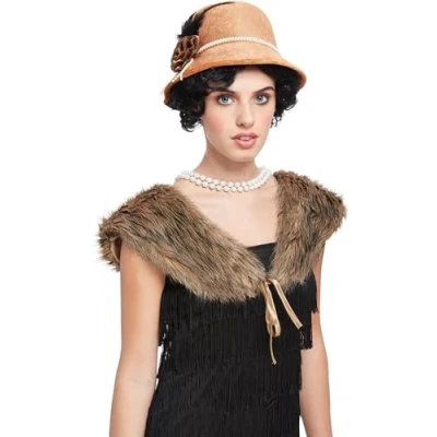 Afbeelding van Smiffys 20s Deluxe Kostuum Accessoire Set Bruin