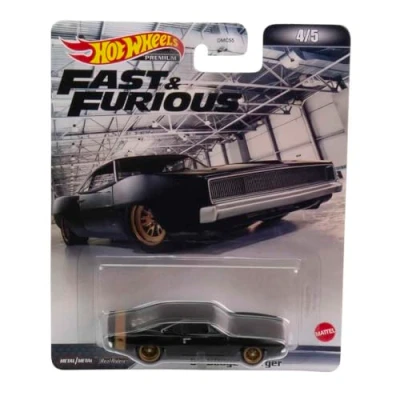 Afbeelding van Fast and Furious De Cast modelauto &#039;68 DODGE Charger 1968 schaal 1/64 lengte 8 cm Hot Wheels HCP17