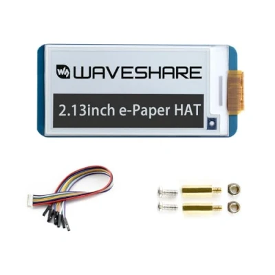 Afbeelding van Waveshare 2.13 Inch E Paper Display HAT V4(the latest version) 250x122 Resolutie Ink Screen Elektronische Papier Module met Embedded Controller voor Raspberry Pi 2B 3B 3B+ Zero W,SPI Interface