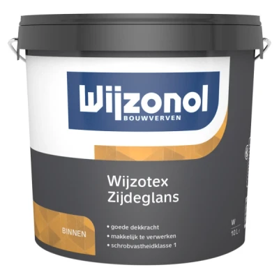 Afbeelding van wijzonol wijzotex zijdeglans wit 10 ltr