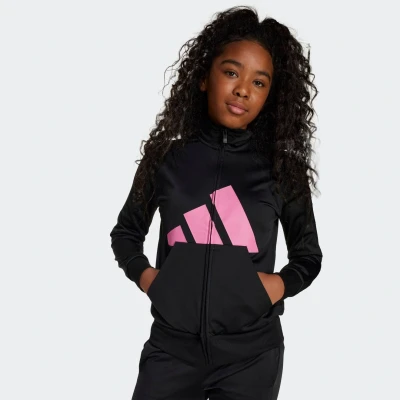 Afbeelding van adidas Performance Junior SET Unisex Trainingspak voor kinderen, Maat: 128, Black/pink fusion