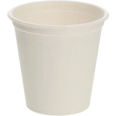 Afbeelding van 50x Koffiebeker Suikerriet Smooth Bagasse 7,5oz 180ml Wit per Streng