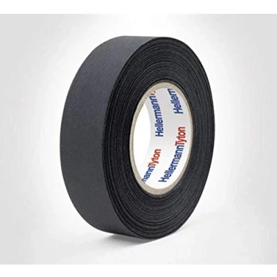 Afbeelding van HellermannTyton HTAPE PROTECT180 PET BK 712 10002 Textieltape (l x b) 25 m 19 mm 1 stuk(s)