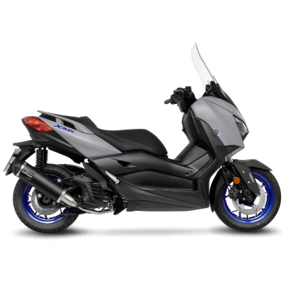 Afbeelding van Leovince Nero Yamaha X Max 125/tech 21 22 Ref:14078k Stainless Steel&amp;carbon Gehomologeerd Compleet Uitlaatsysteem Zilver Homologated