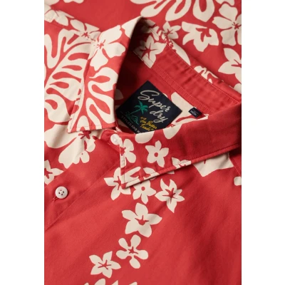 Afbeelding van Superdry Hawaiian BOX FIT Overhemd, Heren, Maat: Large, Surf school red