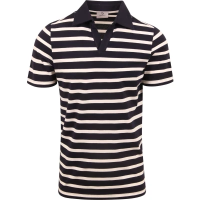 Afbeelding van Suitable Prestige Mas Polo Navy maat M heren met Modern fit Pasvorm Duurzaam Herenkleding Poloshirt
