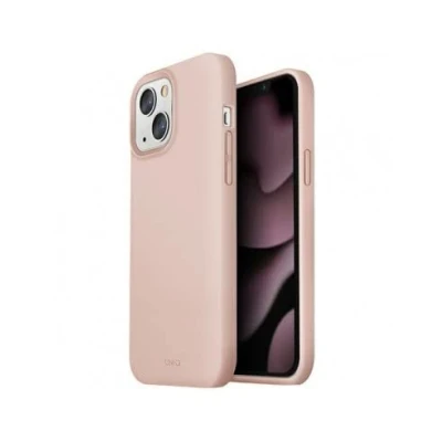 Afbeelding van UNIQ Lino iPhone 13 6.1 hoesje roze/blush roze