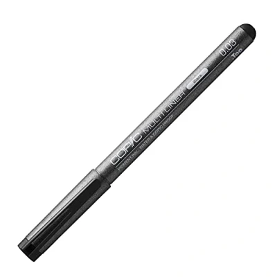 Afbeelding van Multiliner zwart 0,03 mm, tekenpen met water en alcoholbestendige pigmentinkt in zwart, professionele fineliner voor schetsen, illustraties contouren