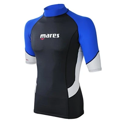 Afbeelding van Mares Rash Guard Trilastic Uv Korte Mouw T shirt Zwart XL