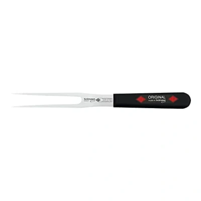 Afbeelding van Eikaso Solingen Vleesvork 16 cm Semi Flexibel en Ergonomisch Handvat Hoogwaardig RVS