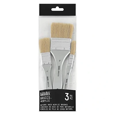Afbeelding van Liquitex Basics Penselen Set Varkenshaar