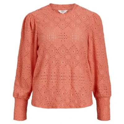 Afbeelding van OBJECT top OBJFEODORA van gerecycled polyester koraalrood
