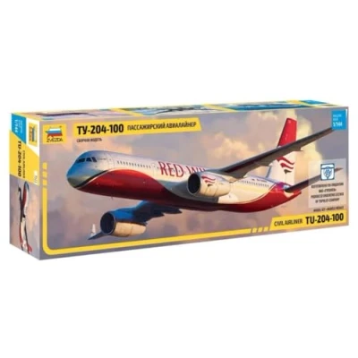Afbeelding van Zvezda Tupolev Tu 204 100 (Zve7023) modelbouwsets, hobbybouwspeelgoed voor kinderen, modelverf en accessoires