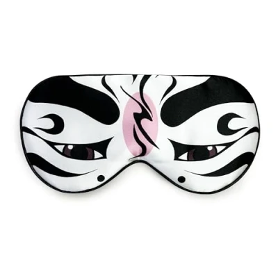 Afbeelding van townssilk 100% zijden slaapmasker met verstelbare riem, comfortabel en superzacht oogmasker ultieme slaaphulp, volledig balckout licht, nacht blindford, licht zonder druk, drama wit
