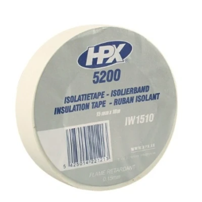 Afbeelding van Isolatietape 5200 wit 15mm x 10m