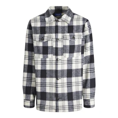 Afbeelding van Jack &amp; Jones Jorollie Check LS SN Lichte jas, Heren, Maat: Small, Navy blazer