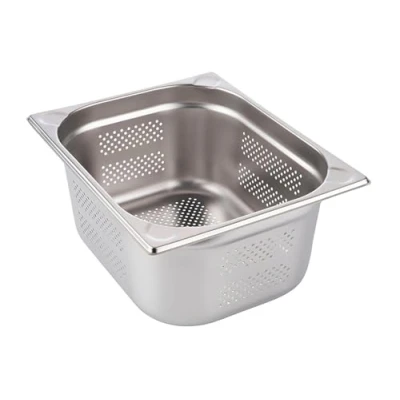Afbeelding van APS 81904 GN 1/2 bak, geperforeerd, roestvrij staal Gastronorm afmetingen 265 x 325 mm/hoogte 200 mm