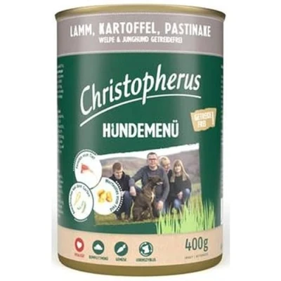 Afbeelding van Christopherus Junior hondenmenu 6x400g lam, aardappel,