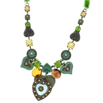 Afbeelding van Behave Groene ketting met hart hanger