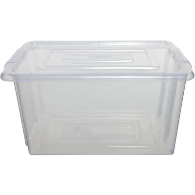Afbeelding van Whitefurze Stack &amp; Store Small Opbergdoos 14 Liter Zonder Deksel, Transparant