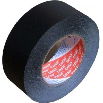 Afbeelding van TESA 4541 gemakkelijk hanteerbare ongecoate textieltape zwart 19mm x 50m 04541 00012 00