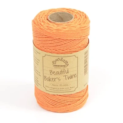 Afbeelding van 100m Everlasto &#039;Solid&#039; Beautiful Baker&#039;s Cotton Craft Twine (ongeveer 2 mm) (TANGERINE)