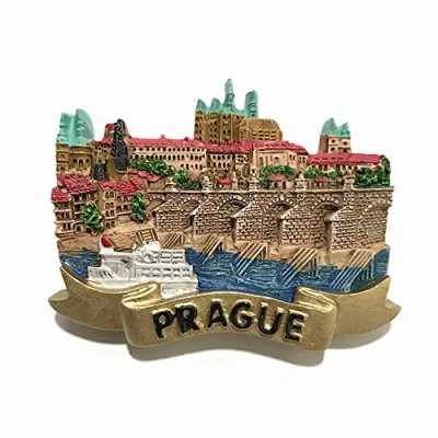 Afbeelding van 3D Praag Tsjechië Koelkast Magneet, Huis &amp; Keuken Decoratie magnetische sticker, Magneet toeristische Souvenir gift