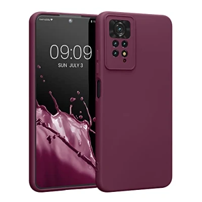 Afbeelding van kwmobile telefoonhoesje compatibel met Xiaomi Redmi Note 11 Pro/Note Pro (5G) / 12 (4G) hoesje Case van TPU voor smartphone Back cover in bordeaux violet