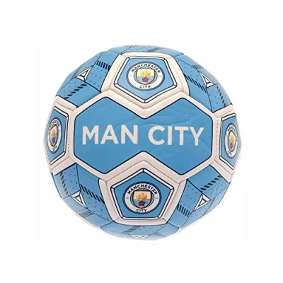 Afbeelding van Manchester City voetbal HEX maat 3 blauw/wit