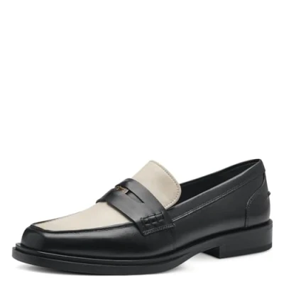 Afbeelding van Tamaris Instappers, Dames, Maat: 38, Black comb Leer/ synthetisch