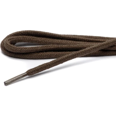 Afbeelding van Cordial Schoenveters dun rond donkerbruin lengte veterlengte 55 cm 2 4 gaatjes