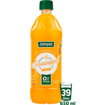 Afbeelding van Slimpie Sinaasappel siroop 0% suiker