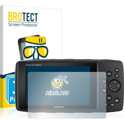 Afbeelding van BROTECT Screenprotector voor Garmin GPSMAP 276Cx Folie Beschermfolie Beschermglas transparant (3 Stuks)
