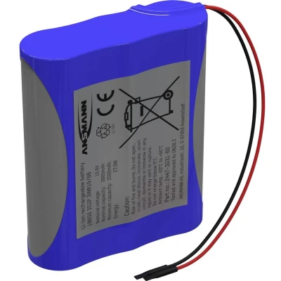 Afbeelding van Ansmann 3S1P Accupack Aantal cellen: 3 Batterijgrootte: 18650 Kabel Li ion 10.8 V 2600 mAh