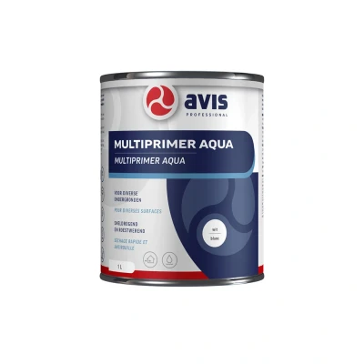 Afbeelding van Avis Aqua Multiprimer Wit 1 liter Grondverf &amp; Primer