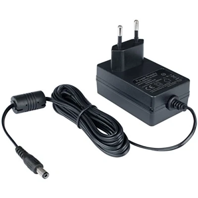 Afbeelding van Poppstar AC DC Adapter 12V 2A (2000mA, 5,5/2,5mm) Voeding voor Externe Hardeschijfbehuizing, Dockingstation etc., 240cm