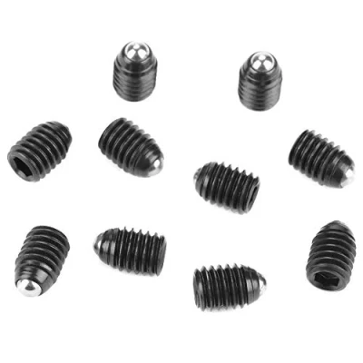 Afbeelding van 10 stuks M6 schroefdraad zeskantveerzuiger met dompelveer, veerkogel van koolstofstaal zuiger (M6 x 10)