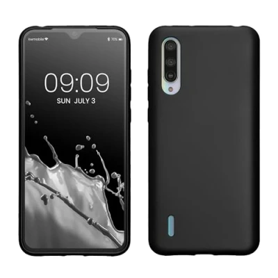 Afbeelding van kwmobile telefoonhoesje compatibel met Xiaomi Mi 9 Lite hoesje Zachte case voor smartphone Back cover in metallic grijs