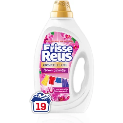 Afbeelding van 2+2 gratis: Witte Reus Wasmiddel Frisse Gel Orchidee 19 Wasbeurten 855 ml